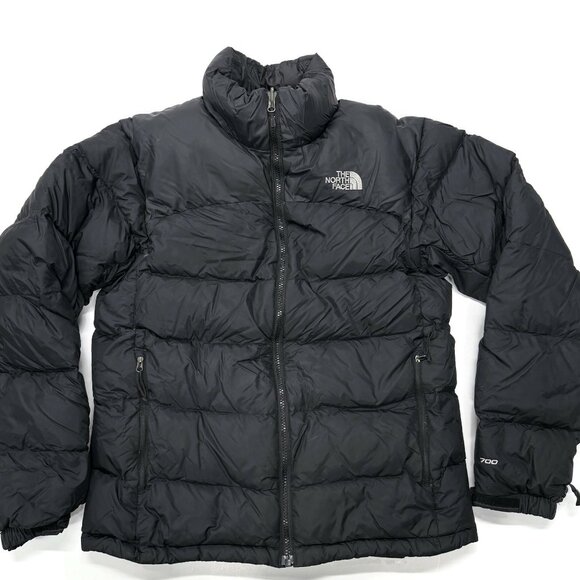 The North Face Nuptse 700 Down Fill Jacket Mens Small Black Winter Puffer Coat